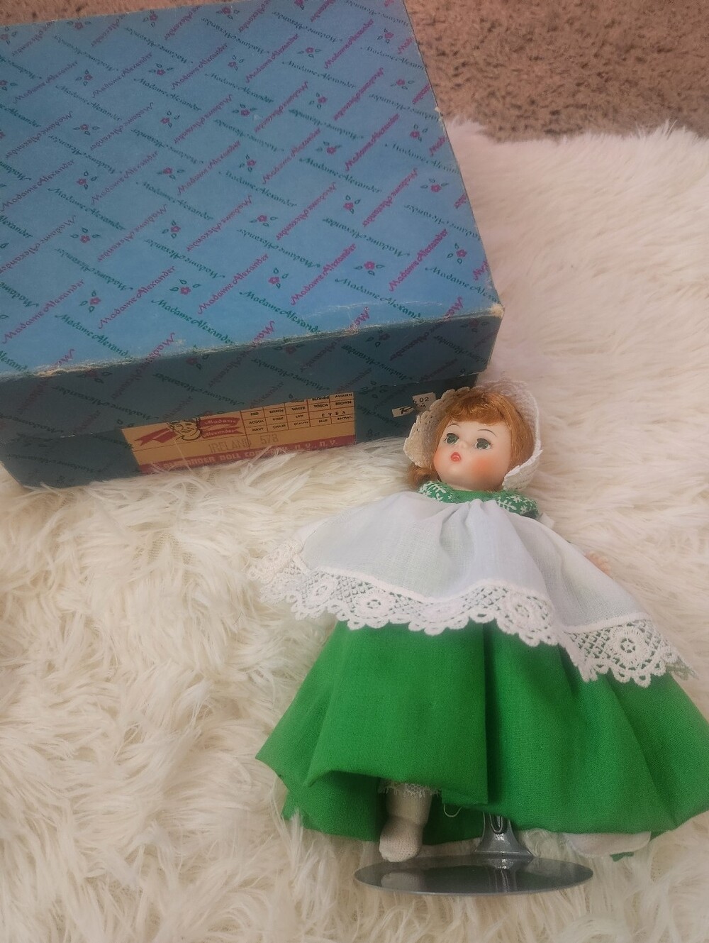 Madame Alexander Vintage Ireland Doll Comes With Box Multi Color